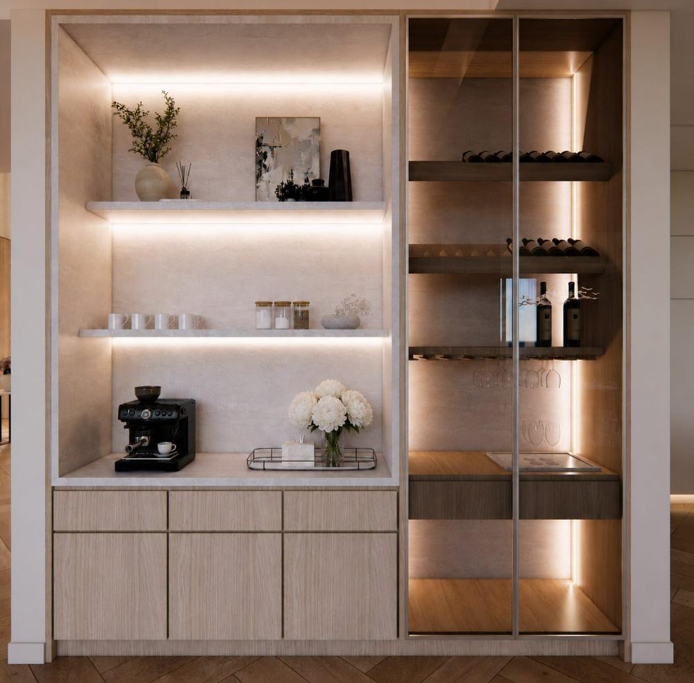 Coffee and wine niche