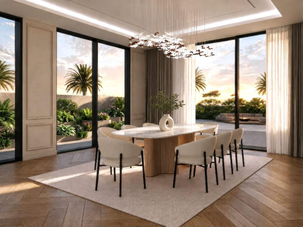 Dining, garden side