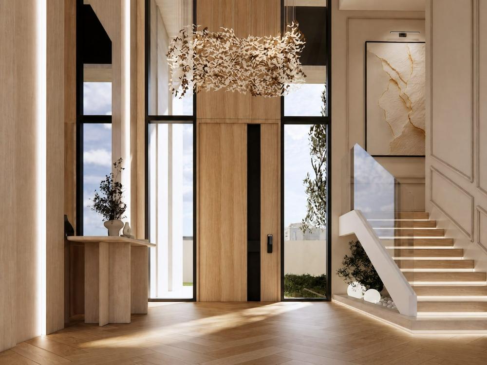 Entrance hall, double height