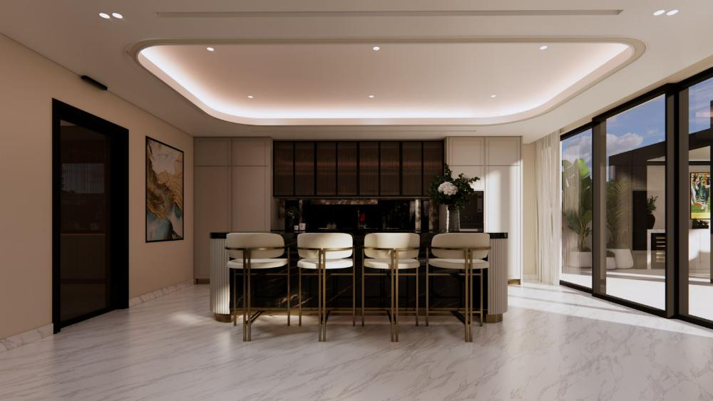 Kitchen after dark
