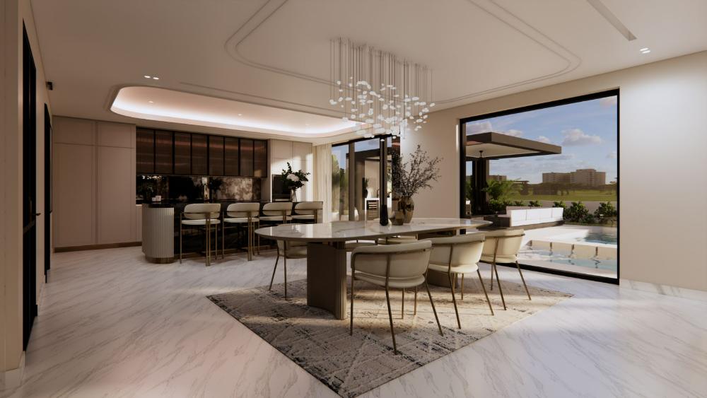 Dining, pool and fairway