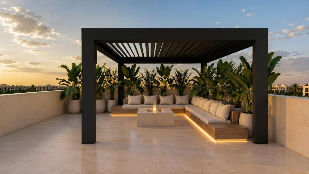 Pergola terrace